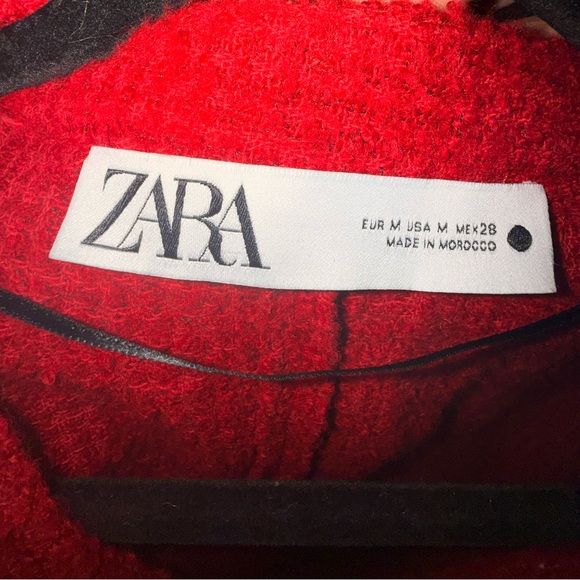 Zara Red Textured Blazer Dress - Picture 5 of 5
